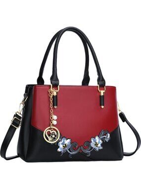 Stylish PU Leather Satchel Bag for Women - Chic Top Handle Handbag, Versatile